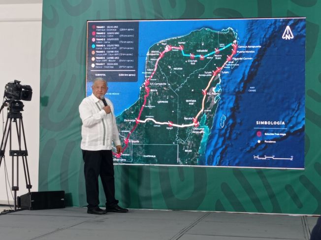 Reitera AMLO que no habrán afectaciones a cenotes en QRoo por Tren Maya